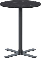 Black Plus Cafe Table - 60cm Rd